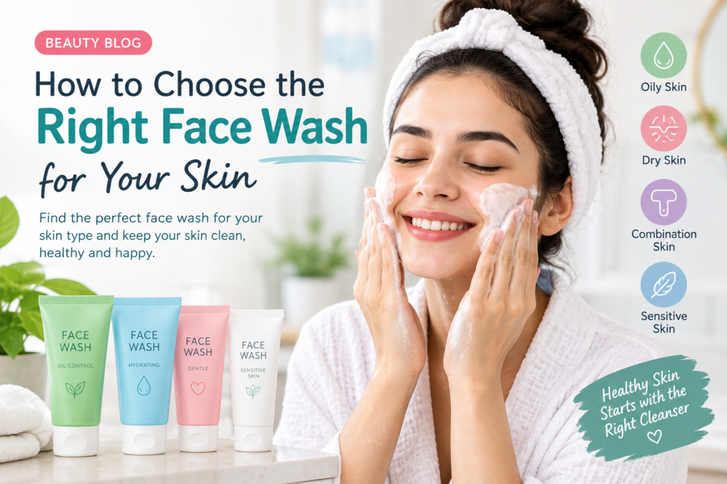 How to choose the right face wash for your skin type
