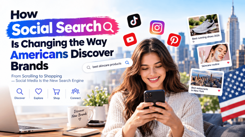 How social search is changing the way Americans discover brands through TikTok, Instagram, YouTube, and online product recommendations.