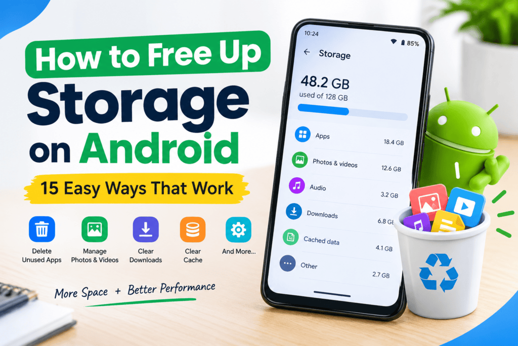 How to free up storage on Android phones using simple storage cleanup methods