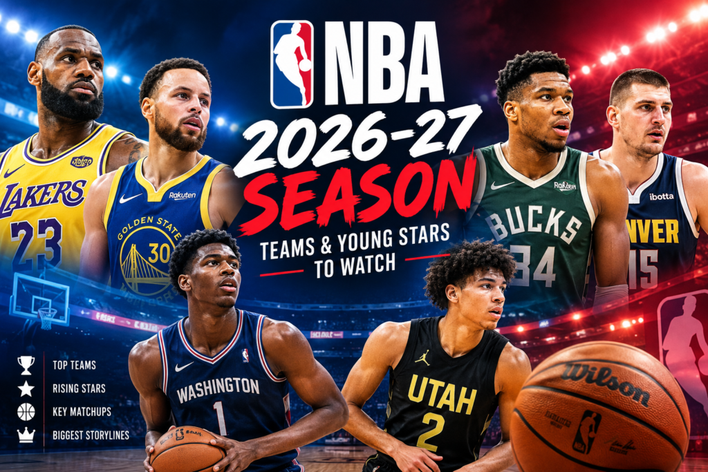 NBA 2026-27 season teams and young basketball stars to watch
