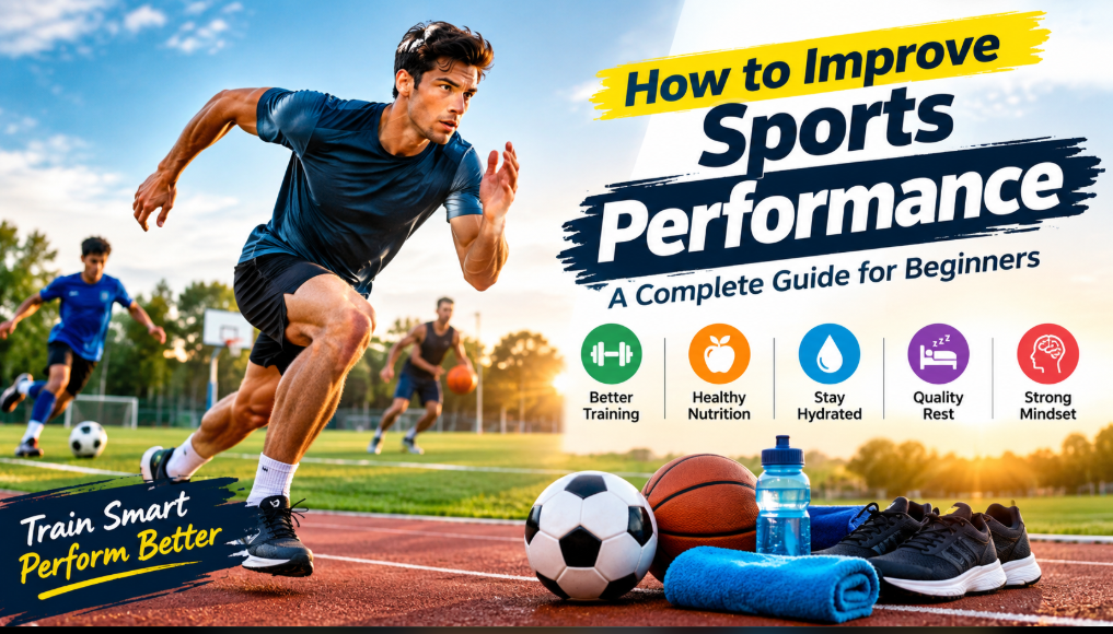 How to Improve Sports Performance – Training, Nutrition, Hydration and Recovery Tips for Beginners.